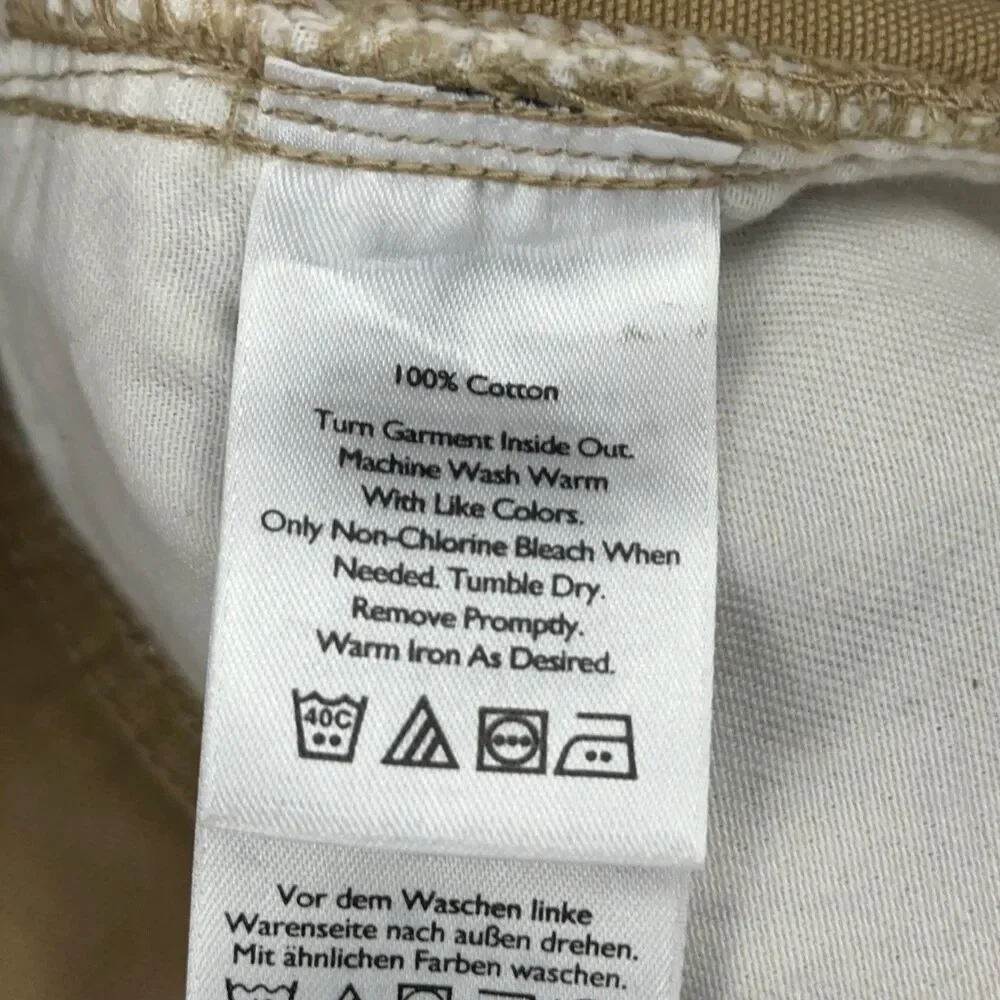 Eddie Bauer Pants Mens Size 34x30 Tan Khaki Canvas Utility 5 Pocket Work Outdoor